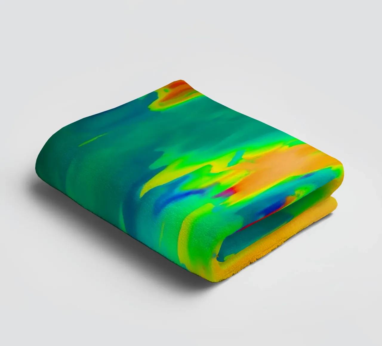 Bright, flowing colours - as if painted towel by Gürsel Yesil Digital Art