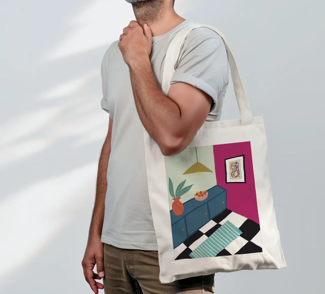 Vivere a colori borsa in juta da hej malu