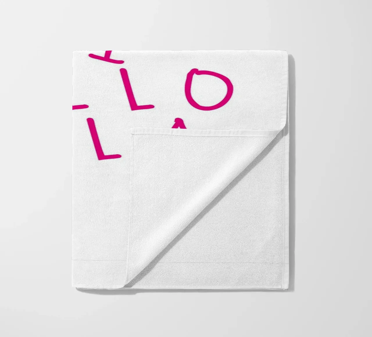 Hej Hey Hi Hello Typography telo mare da Attaboy Dsgn