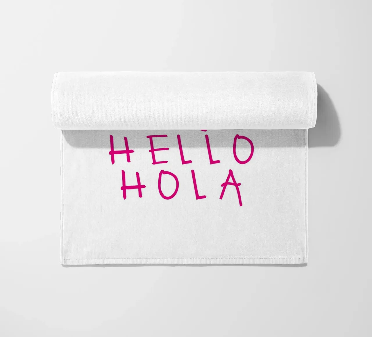 Hej Hey Hi Hello Typography telo mare da Attaboy Dsgn