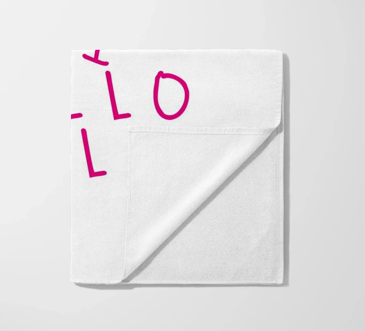 Hej Hey Hi Hello Typography telo mare da Attaboy Dsgn