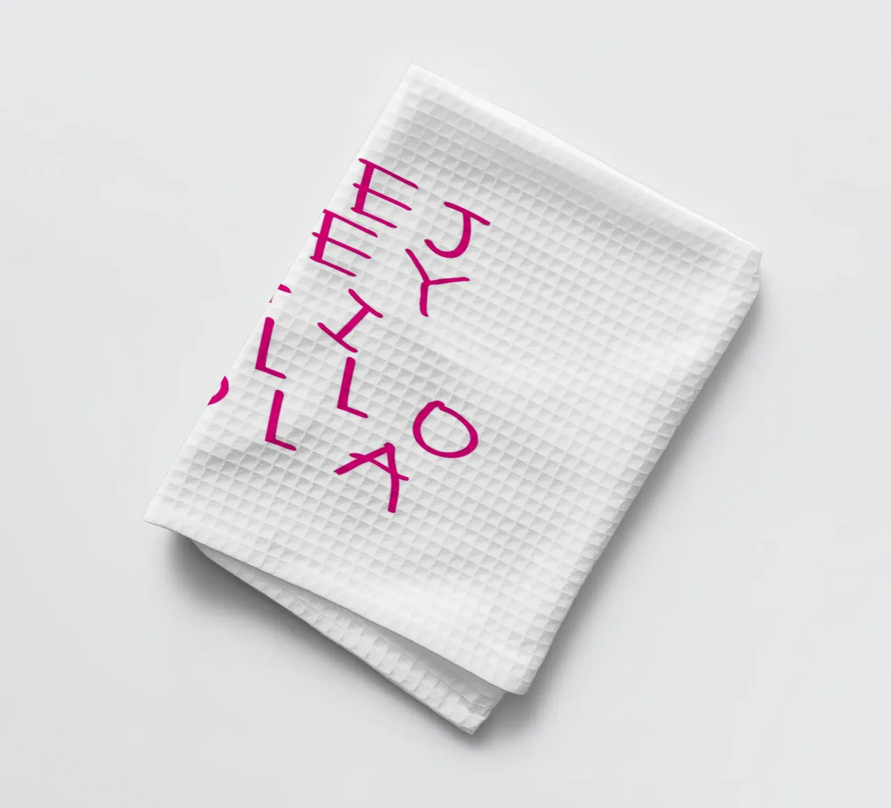 Hej Hey Hi Hello Typography canovaccio da cucina da Attaboy Dsgn