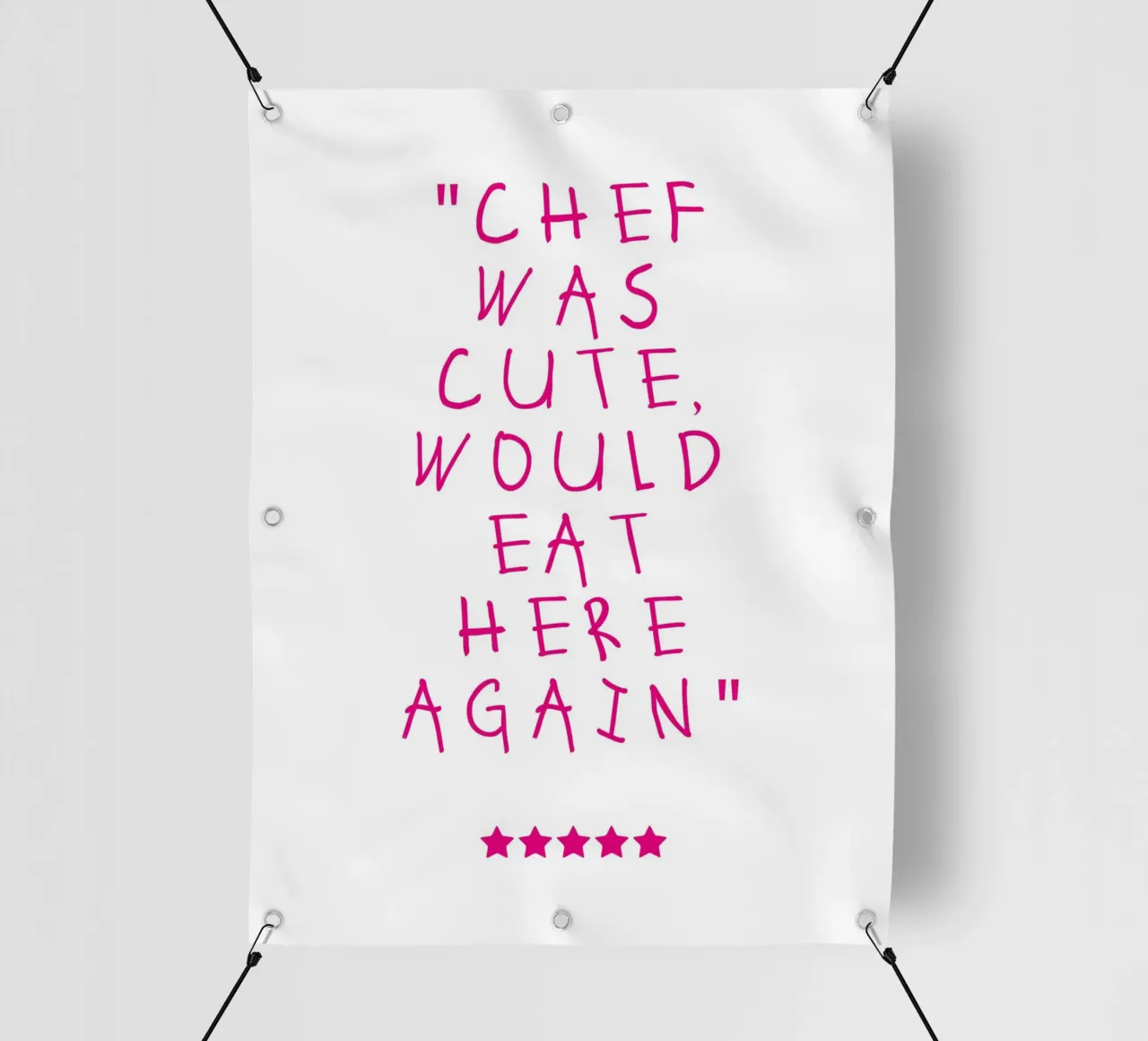 Chef was cute, would eat here again telo in pvc da Attaboy Dsgn