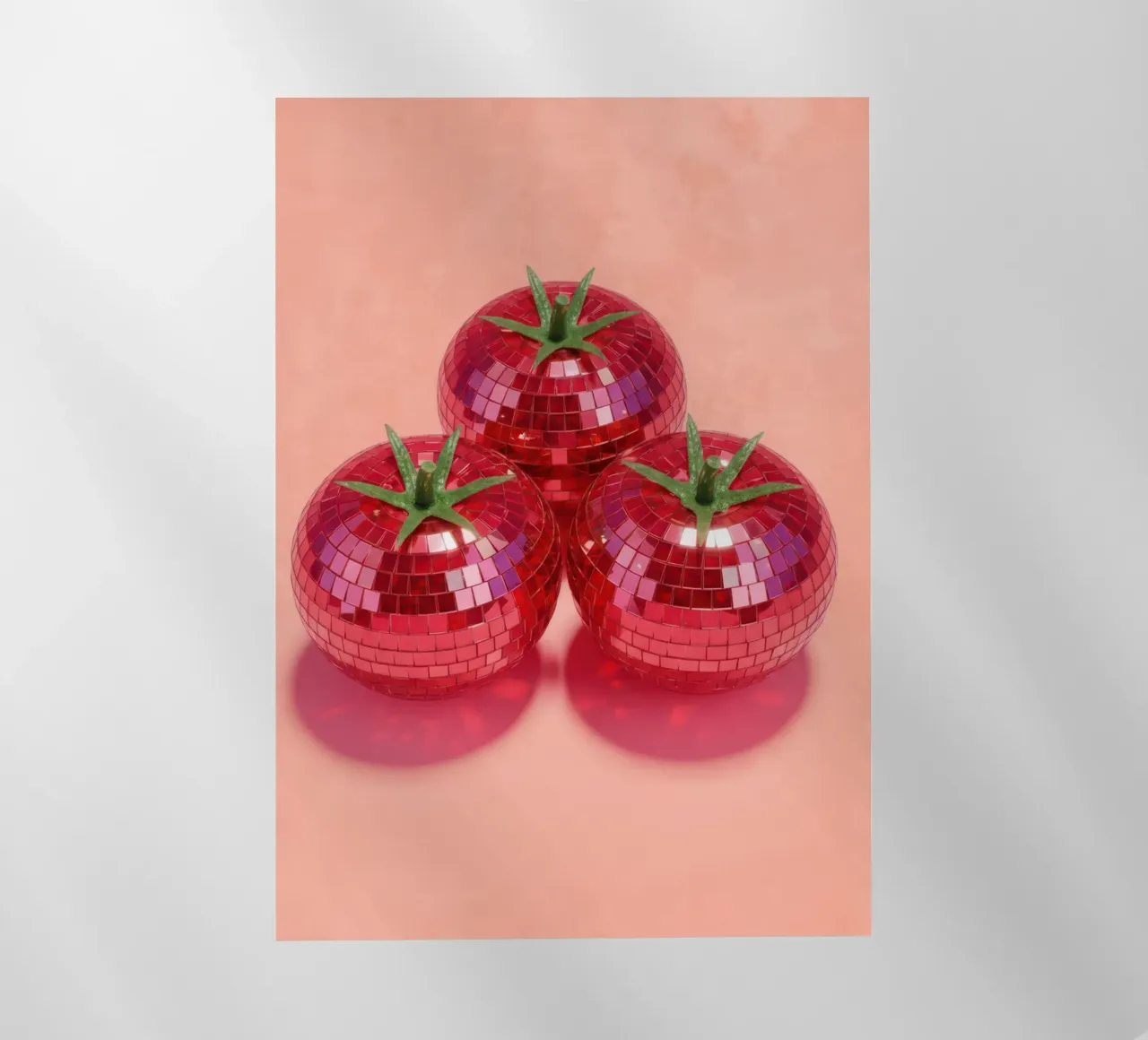 Disco Tomato Pop Art pellicola backlit da Attaboy Dsgn