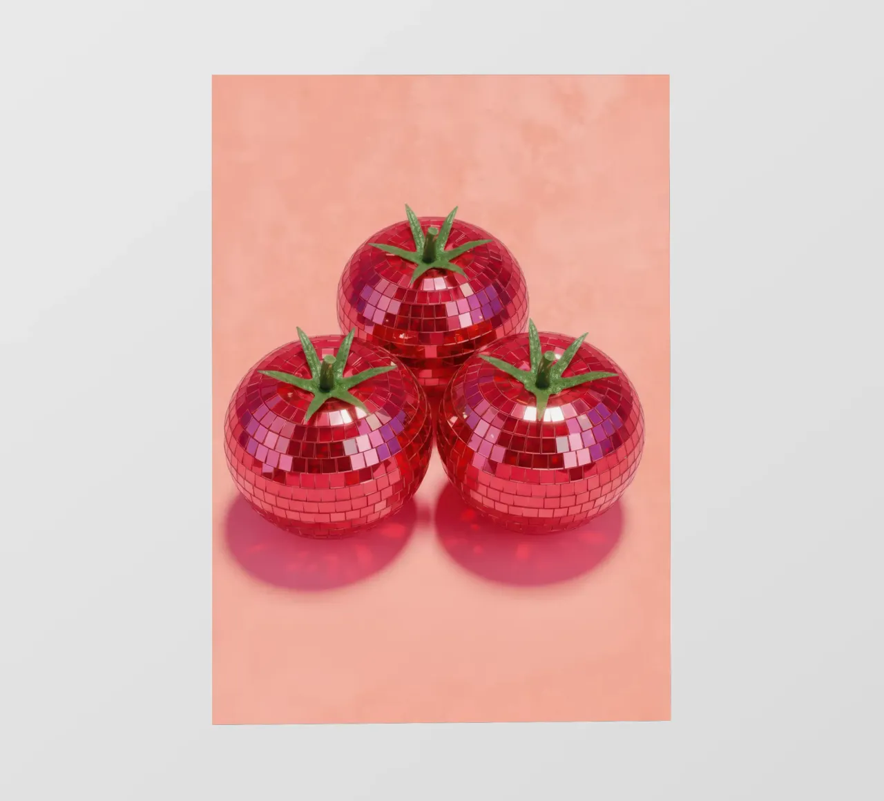 Disco Tomato Pop Art pellicola backlit da Attaboy Dsgn