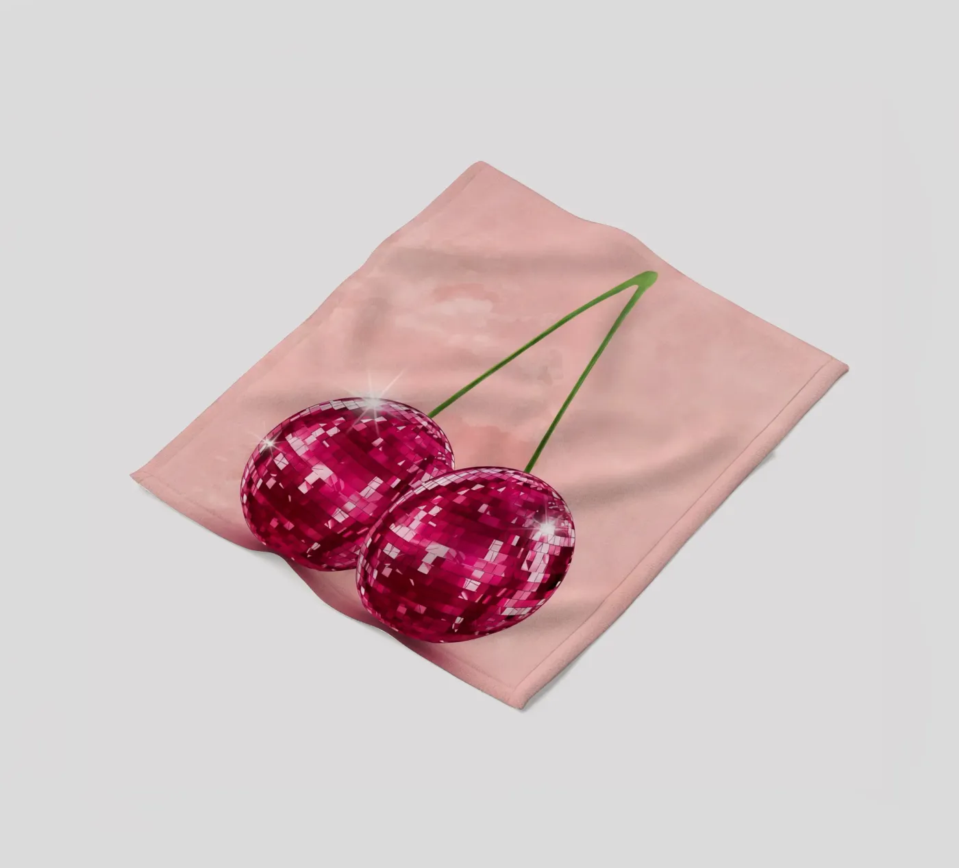 Disco Cherry Fleecedecke von Attaboy Dsgn