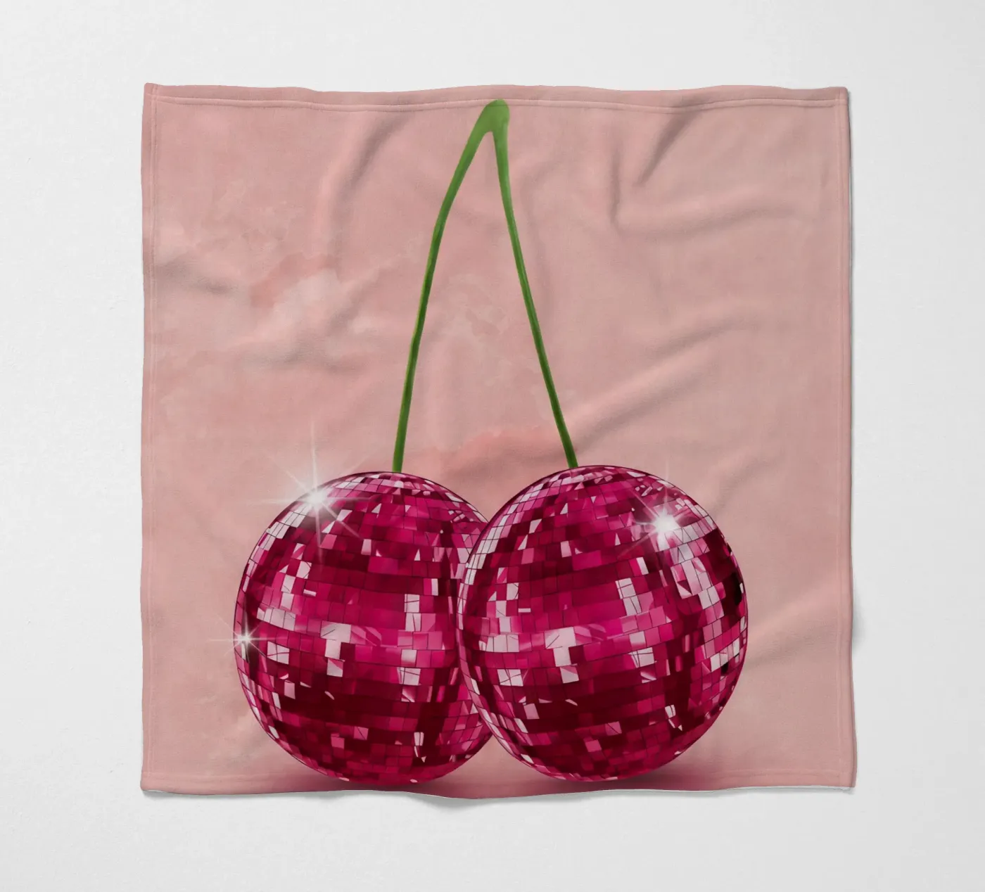 Disco Cherry Fleecedecke von Attaboy Dsgn