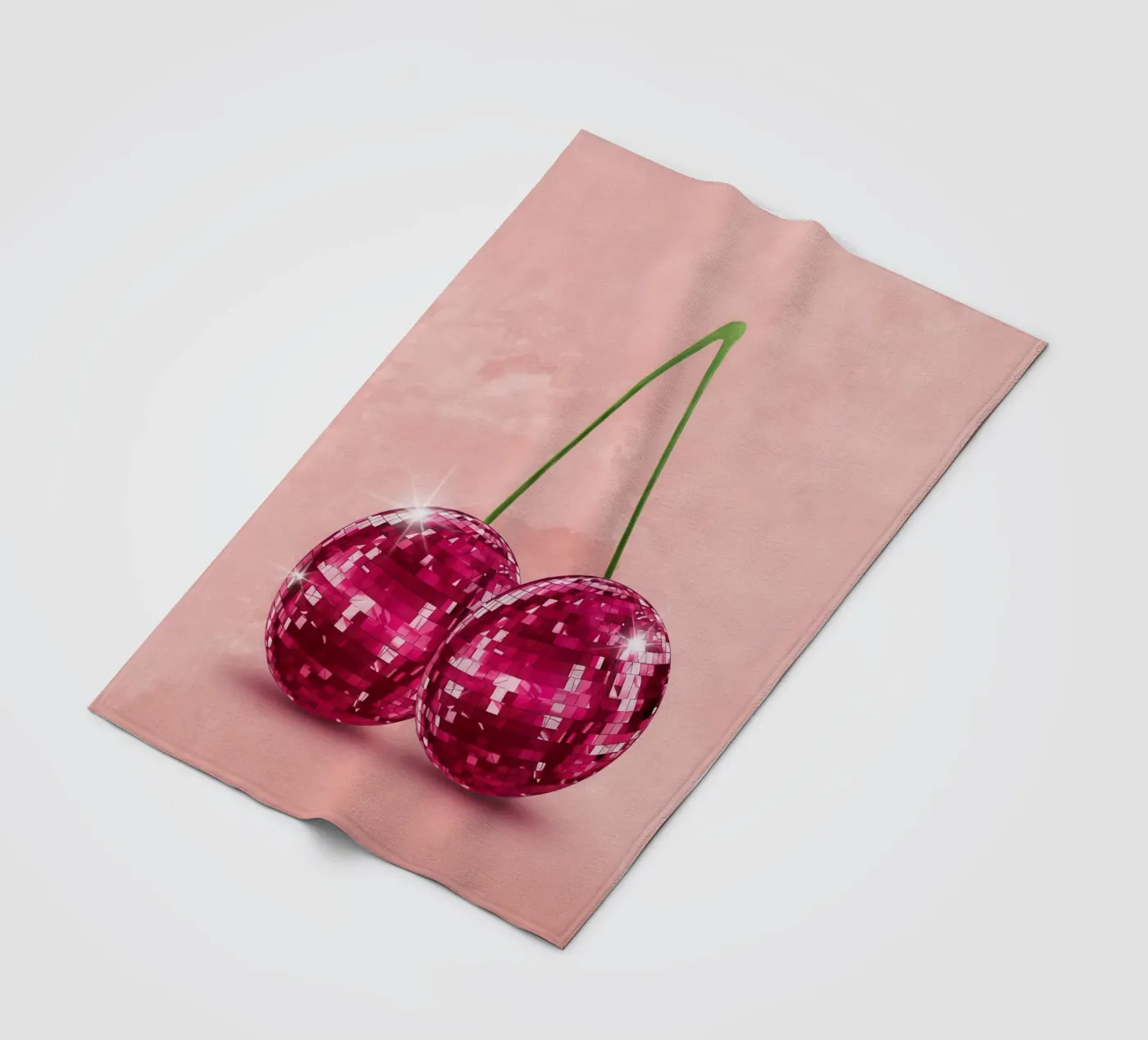 Disco Cherry Fleecedecke von Attaboy Dsgn