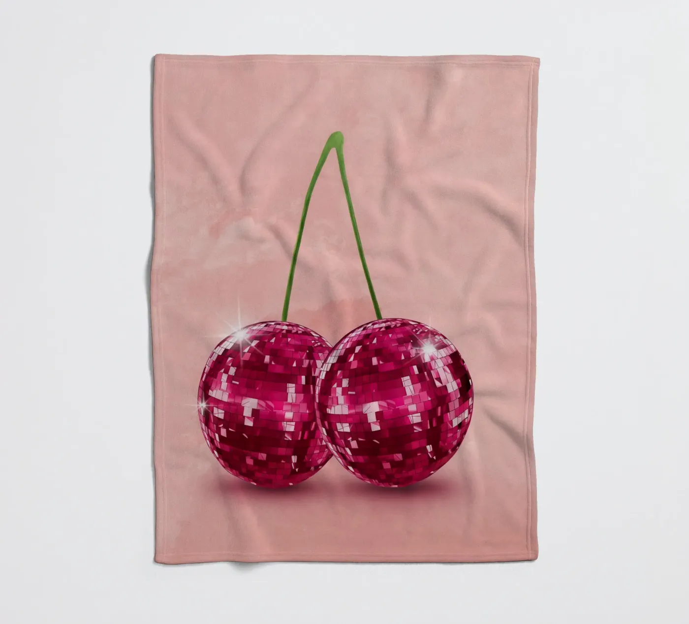Disco Cherry Fleecedecke von Attaboy Dsgn