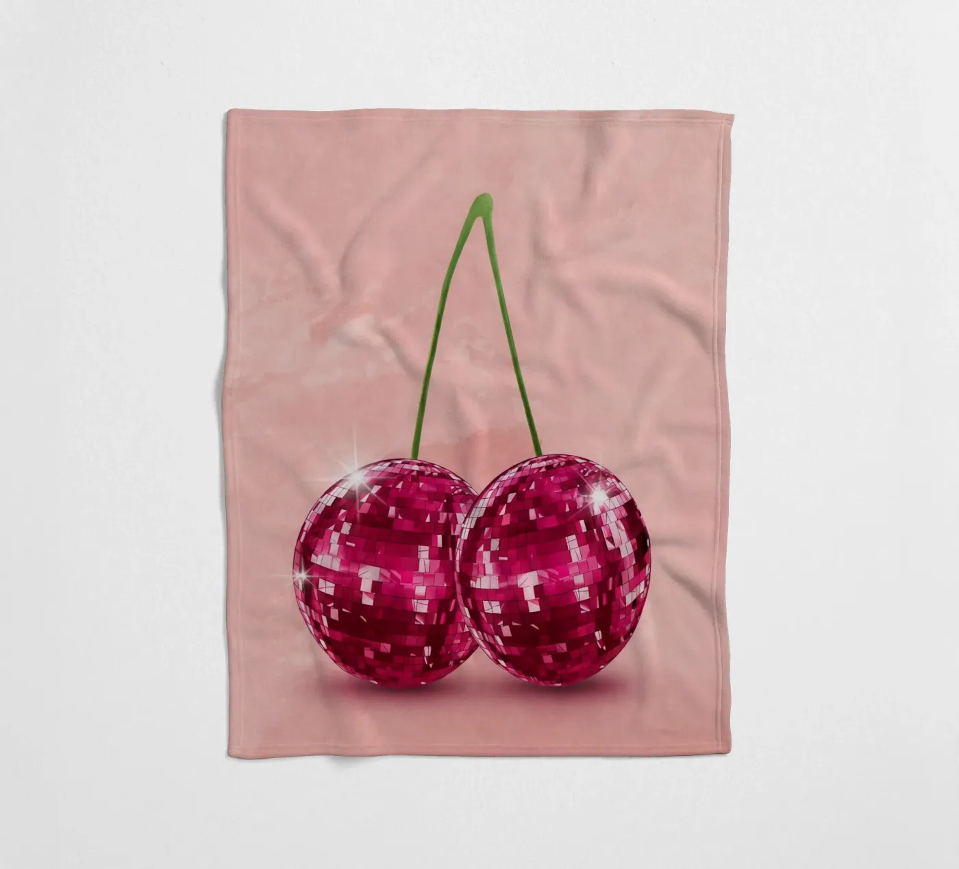 Disco Cherry Fleecedecke von Attaboy Dsgn