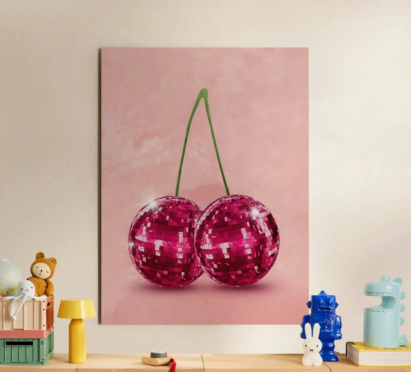 Disco Cherry alluminio dibond da Attaboy Dsgn