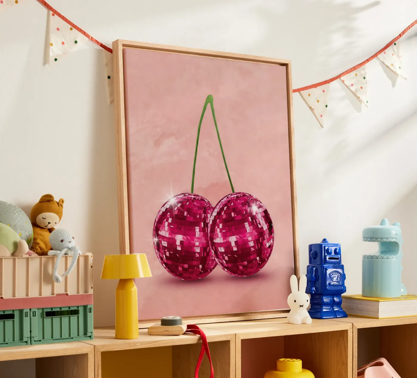 Disco Cherry tela da Attaboy Dsgn