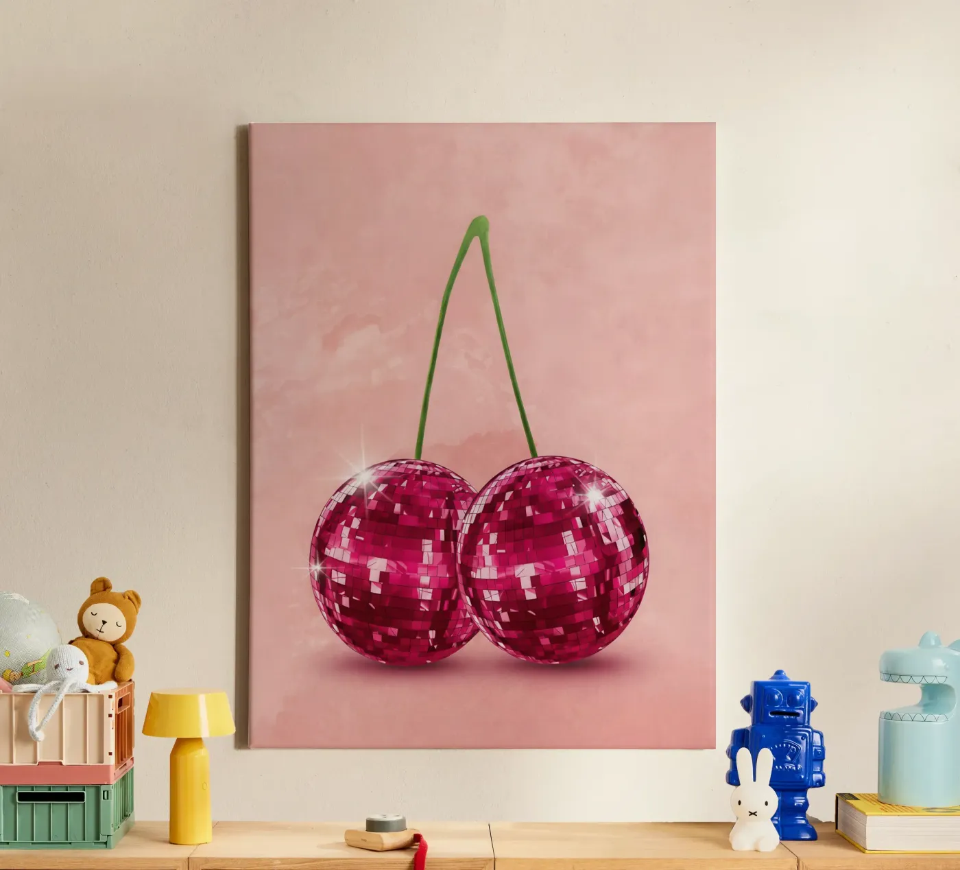 Disco Cherry tela da Attaboy Dsgn