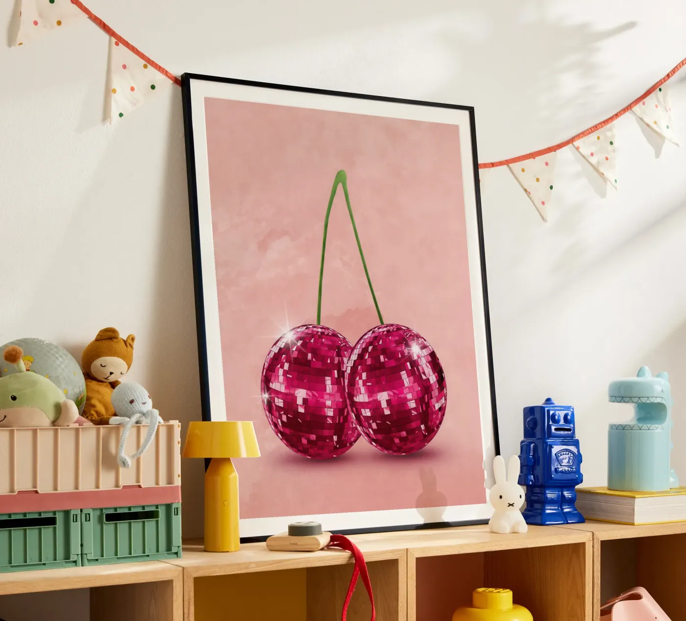 Disco Cherry poster by Attaboy Dsgn