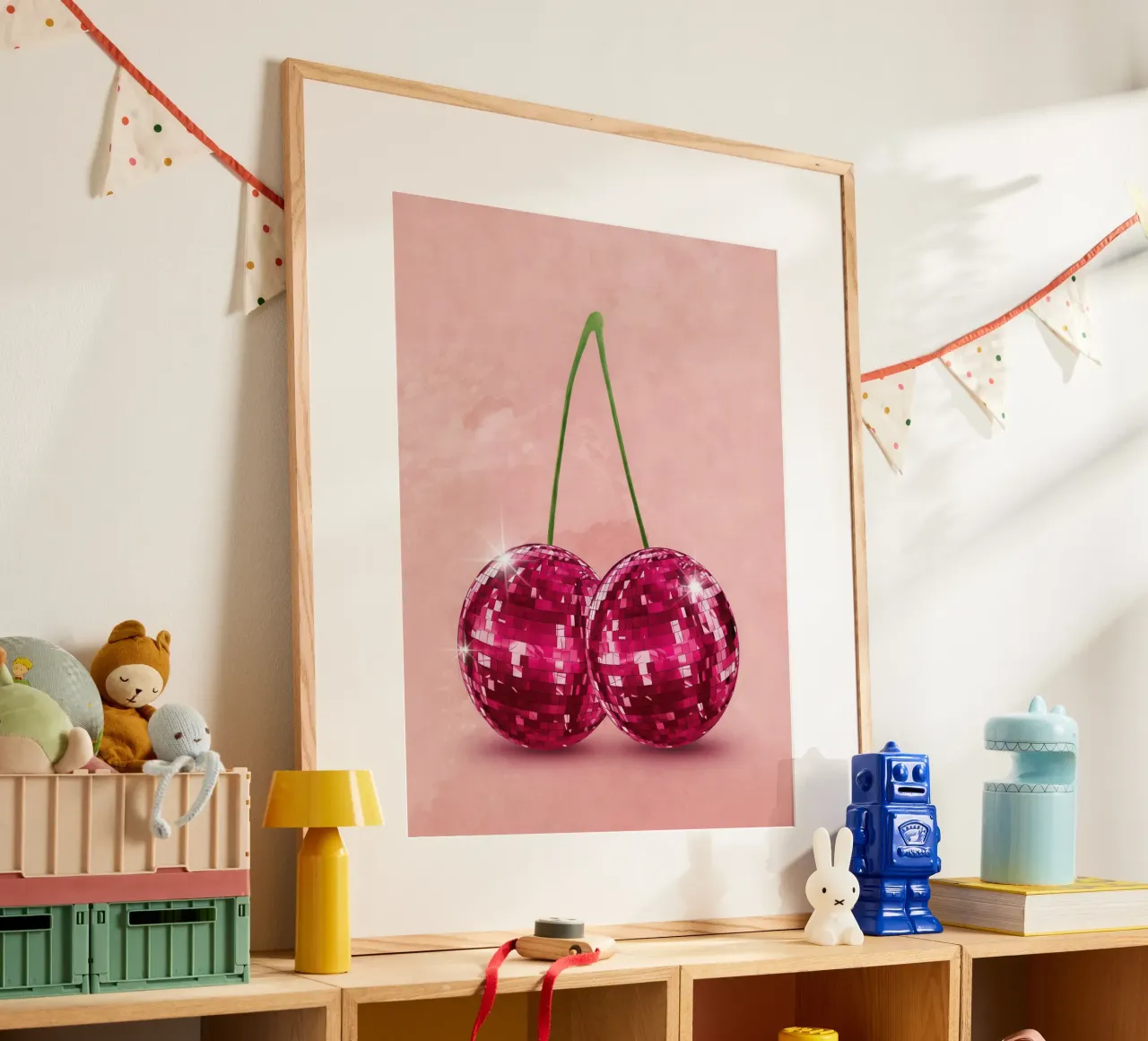 Disco Cherry poster by Attaboy Dsgn