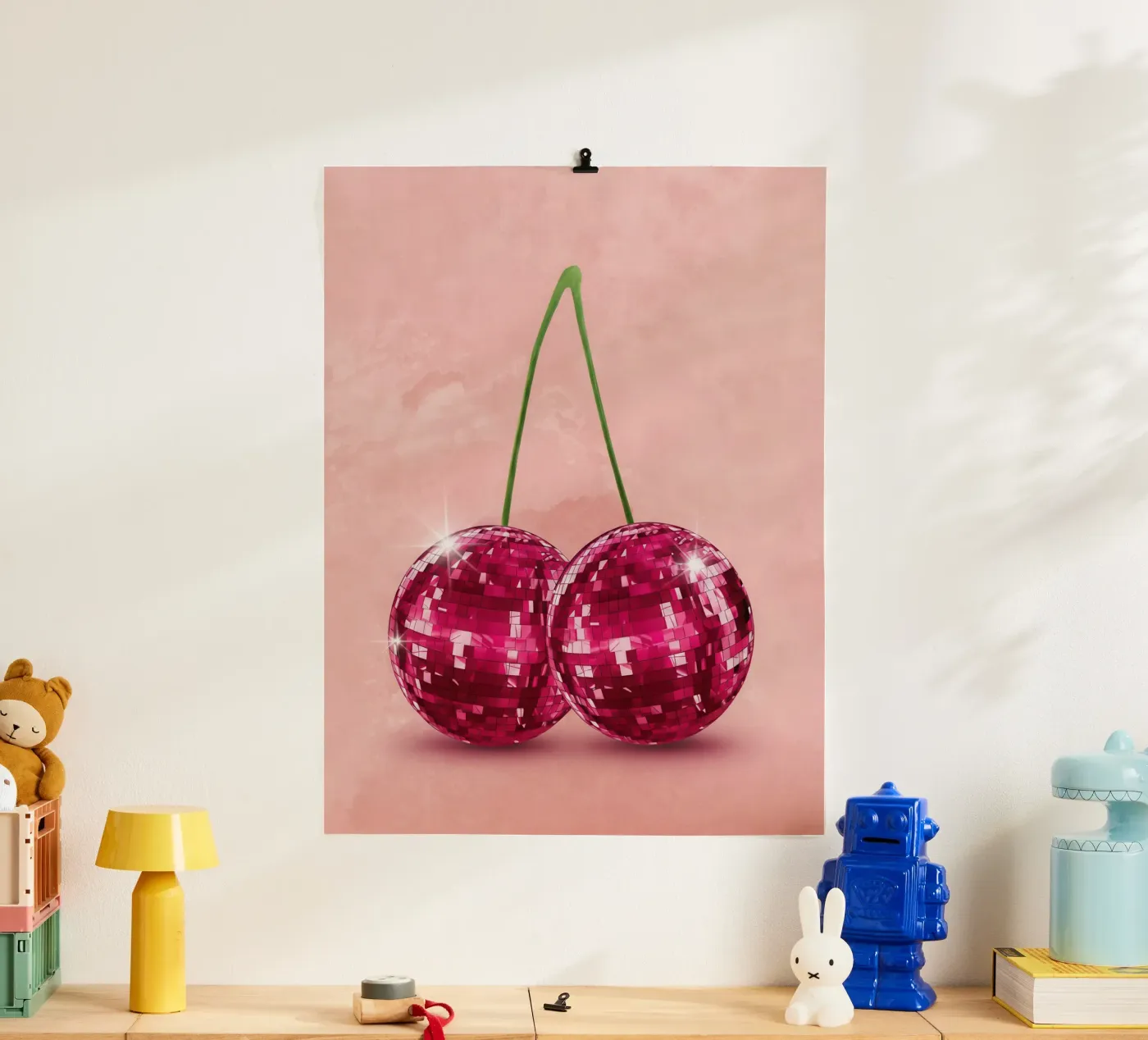 Disco Cherry poster by Attaboy Dsgn