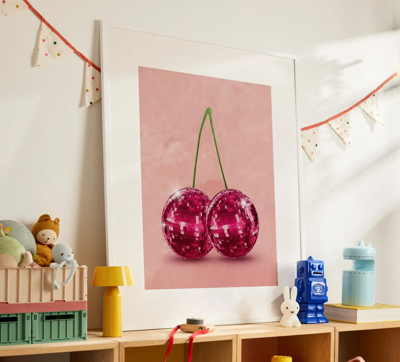 Disco Cherry poster by Attaboy Dsgn