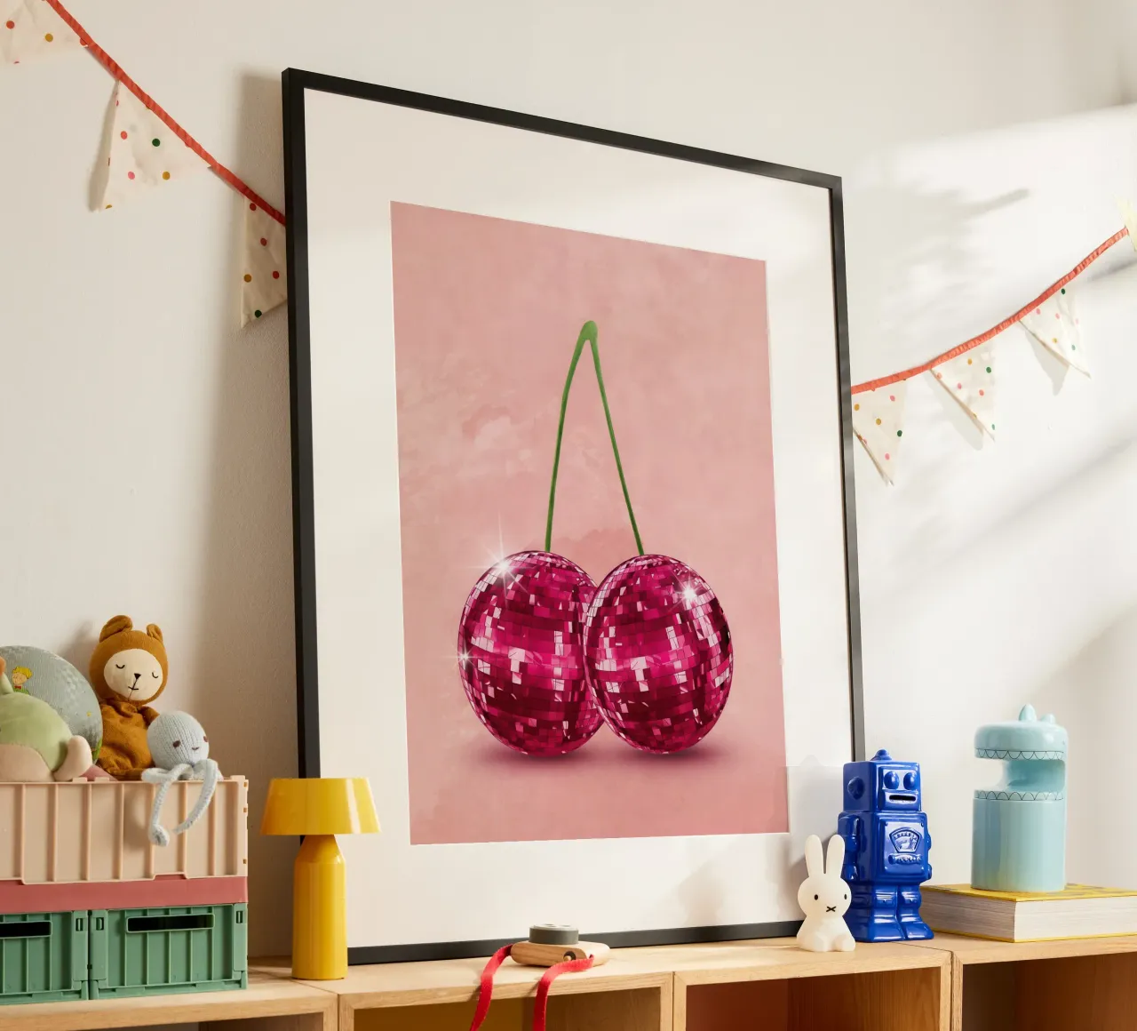 Disco Cherry poster by Attaboy Dsgn