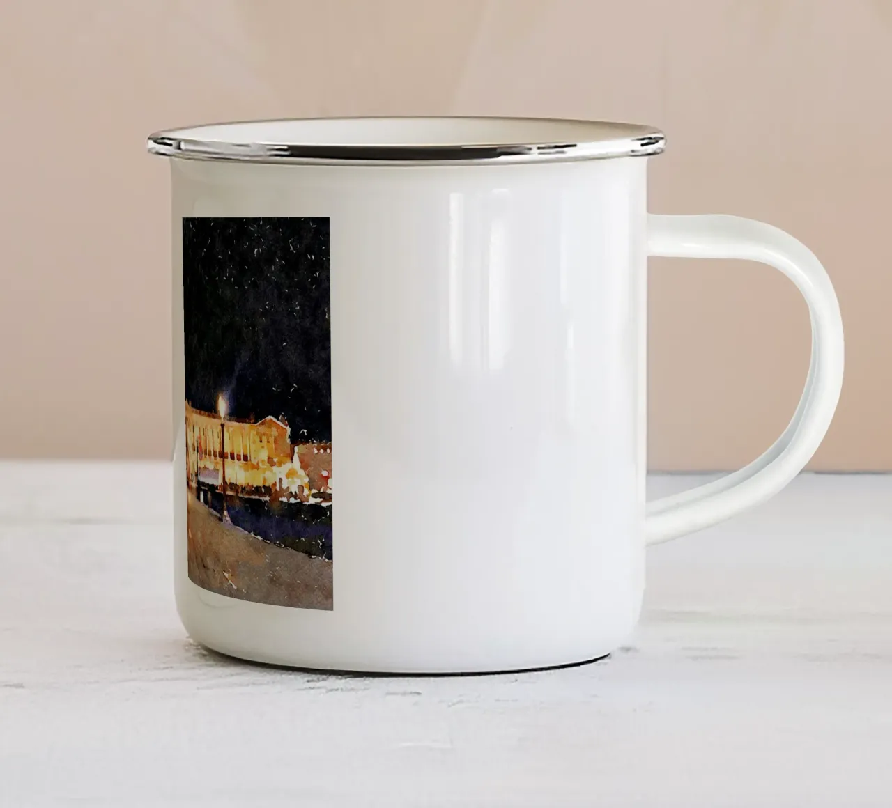 Parigi tazza in smalto da Massimo Frascogna