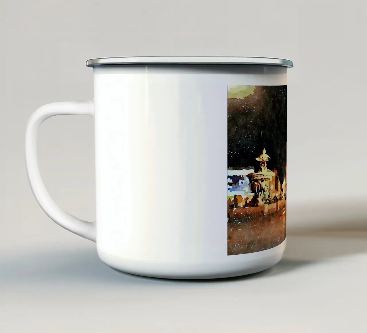 Parigi tazza in smalto da Massimo Frascogna