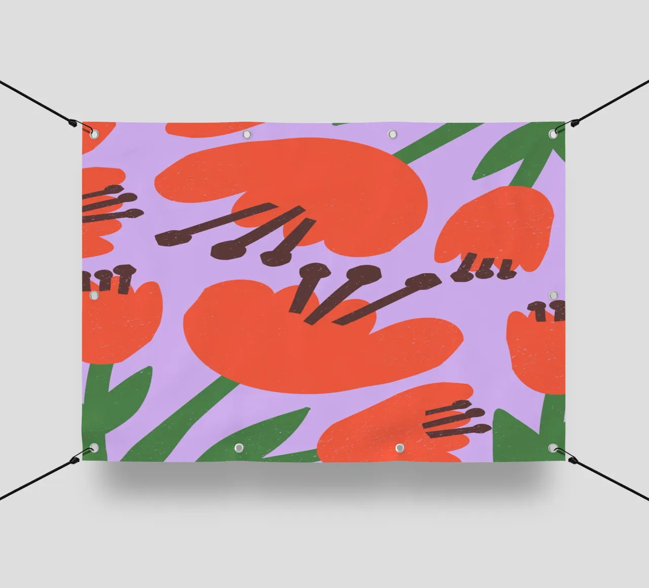 Tulipani in grassetto telo in pvc da PurePeachStudio