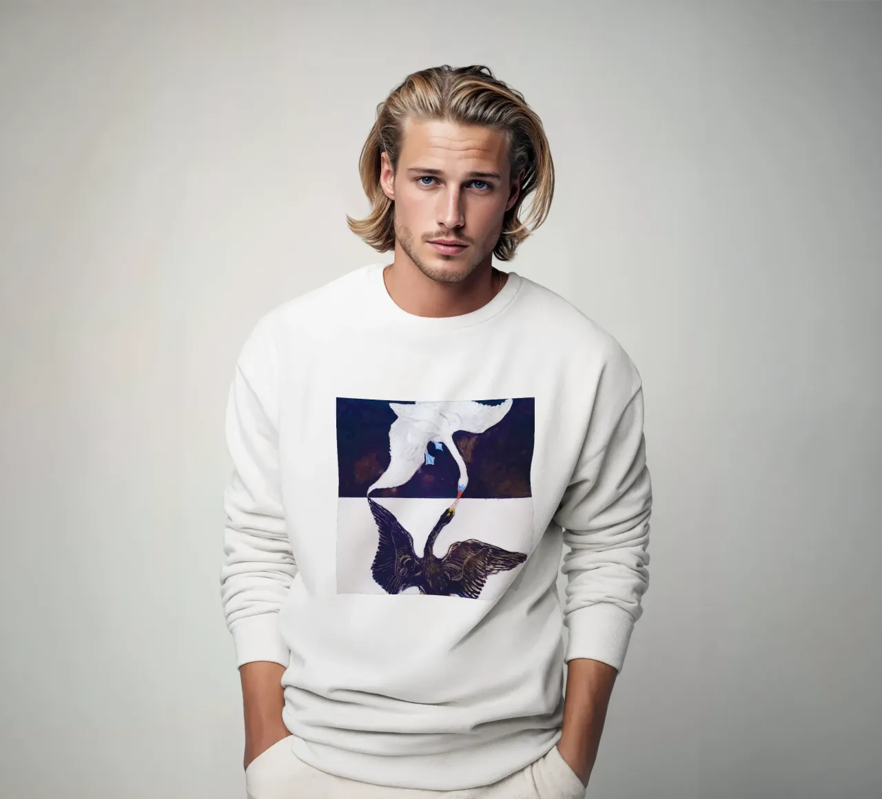 Hilma af Klint Gruppo IX-SUW, Il cigno, n. 1 (1915) felpa da Jolie Prints