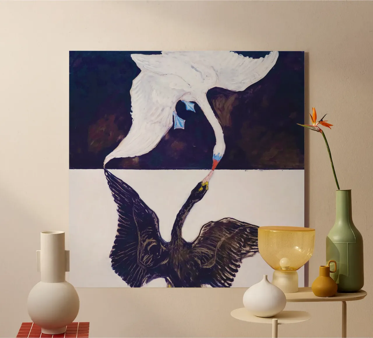 Hilma af Klint Groupe IX-SUW, Le Cygne, n° 1 (1915) plexiglas de Jolie Prints