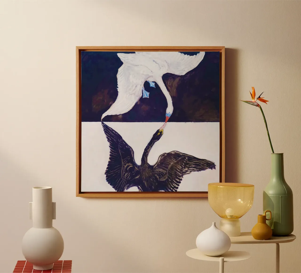 Hilma af Klint Gruppo IX-SUW, Il cigno, n. 1 (1915) tela da Jolie Prints