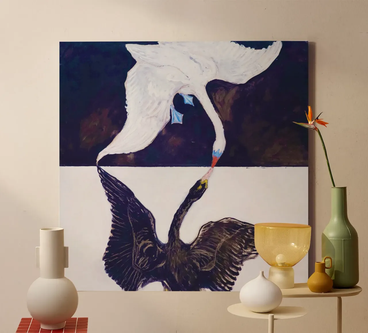 Hilma af Klint Gruppo IX-SUW, Il cigno, n. 1 (1915) tela da Jolie Prints