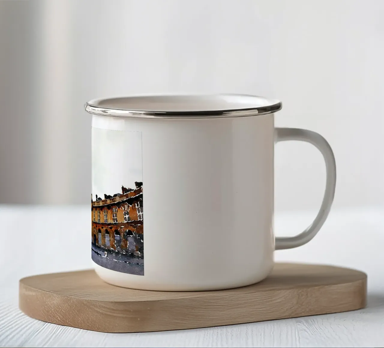 Parigi tazza in smalto da Massimo Frascogna