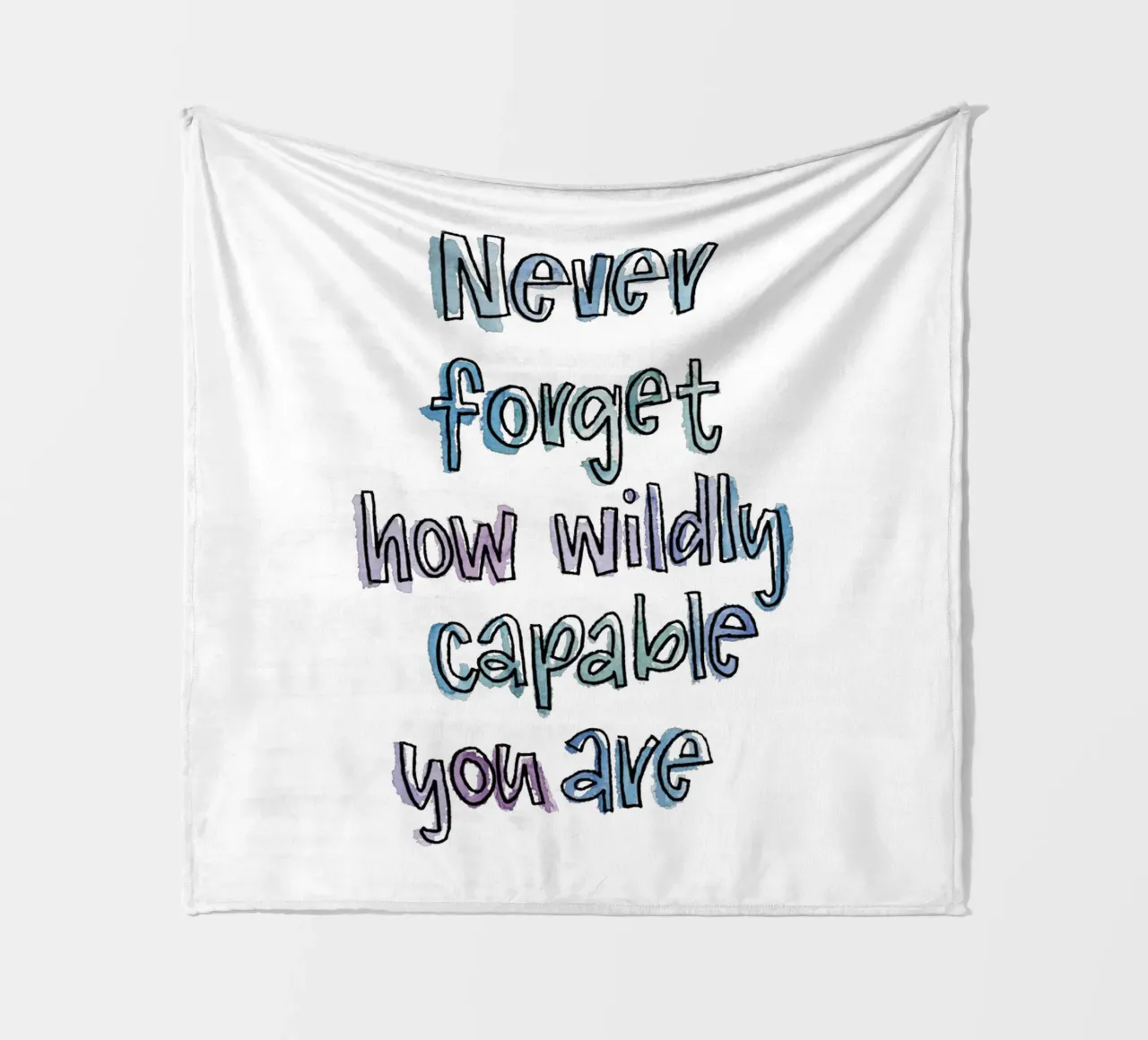 Wildly Capable Fleecedecke von Brushmeetspaper