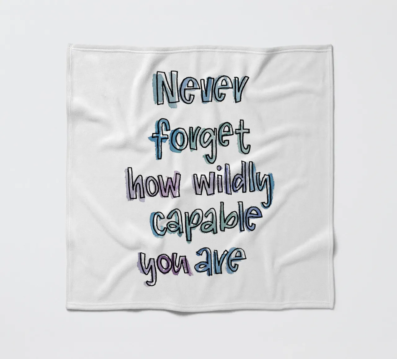 Wildly Capable coperta in pile da Brushmeetspaper
