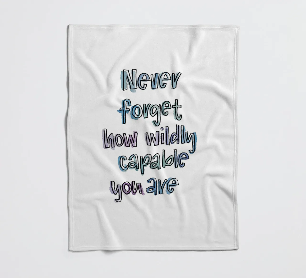 Wildly Capable Fleecedecke von Brushmeetspaper