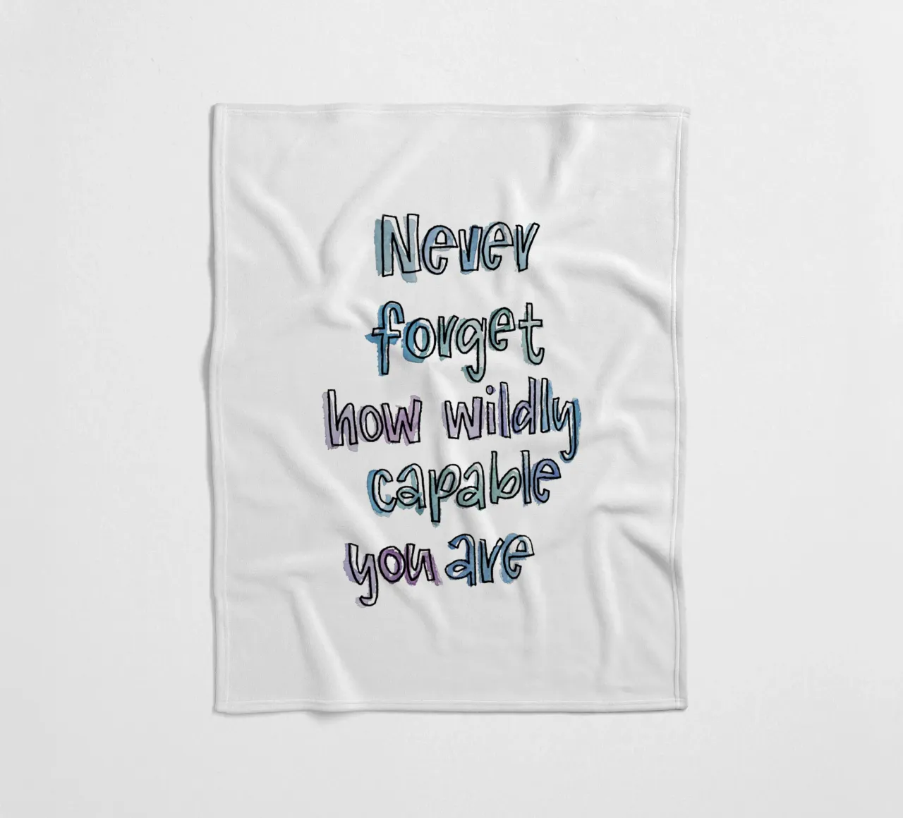 Wildly Capable Fleecedecke von Brushmeetspaper