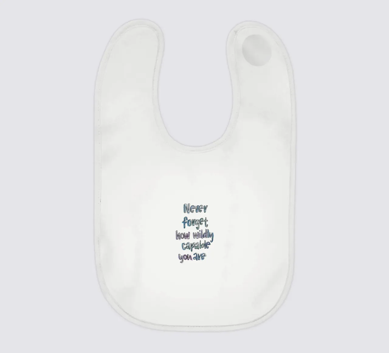 Wildly Capable Babylätzchen von Brushmeetspaper