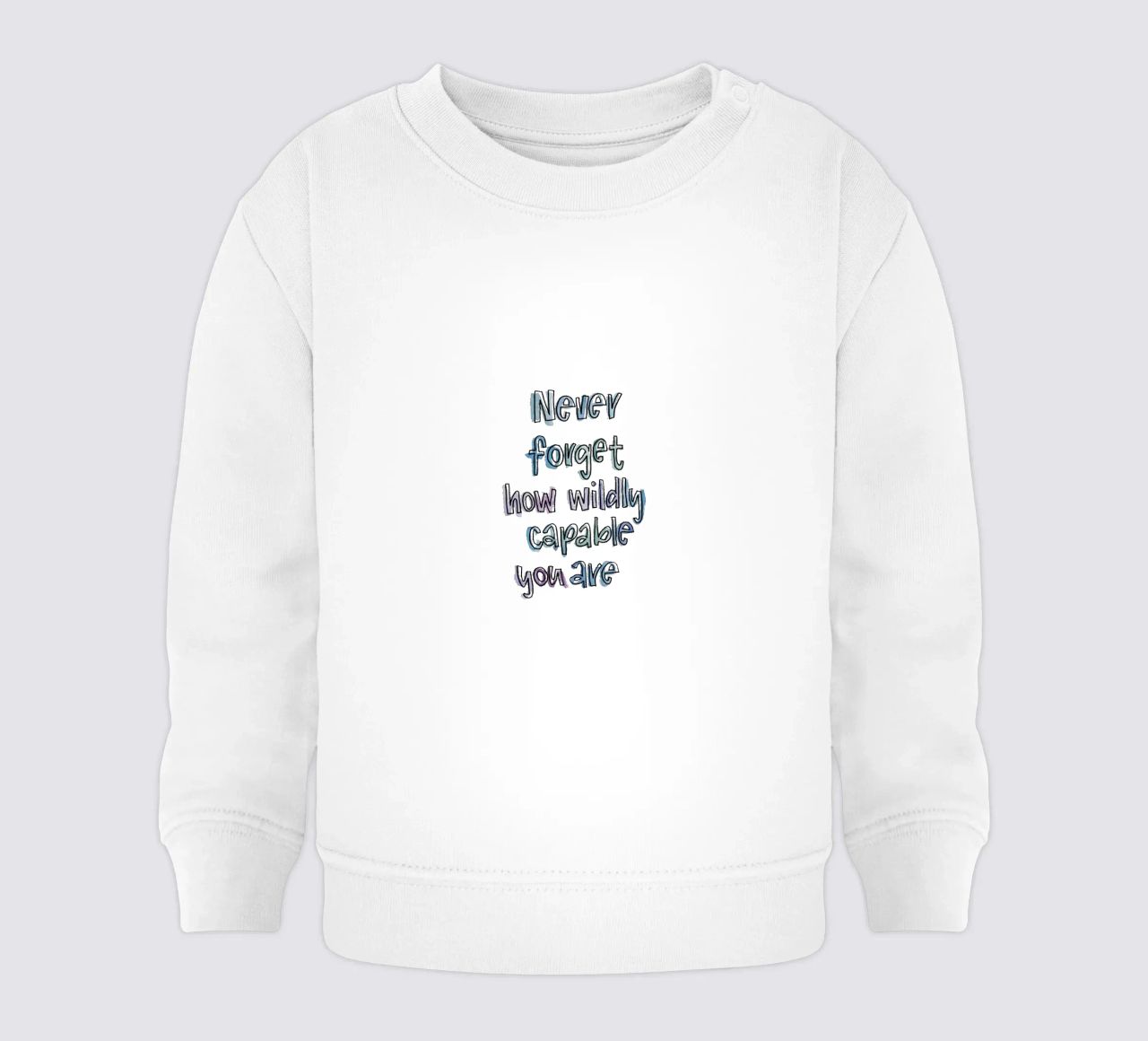 Wildly Capable felpa neonato da Brushmeetspaper