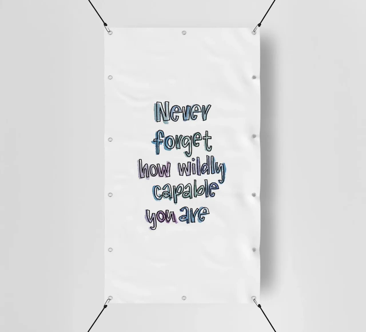 Wildly Capable telo in pvc da Brushmeetspaper