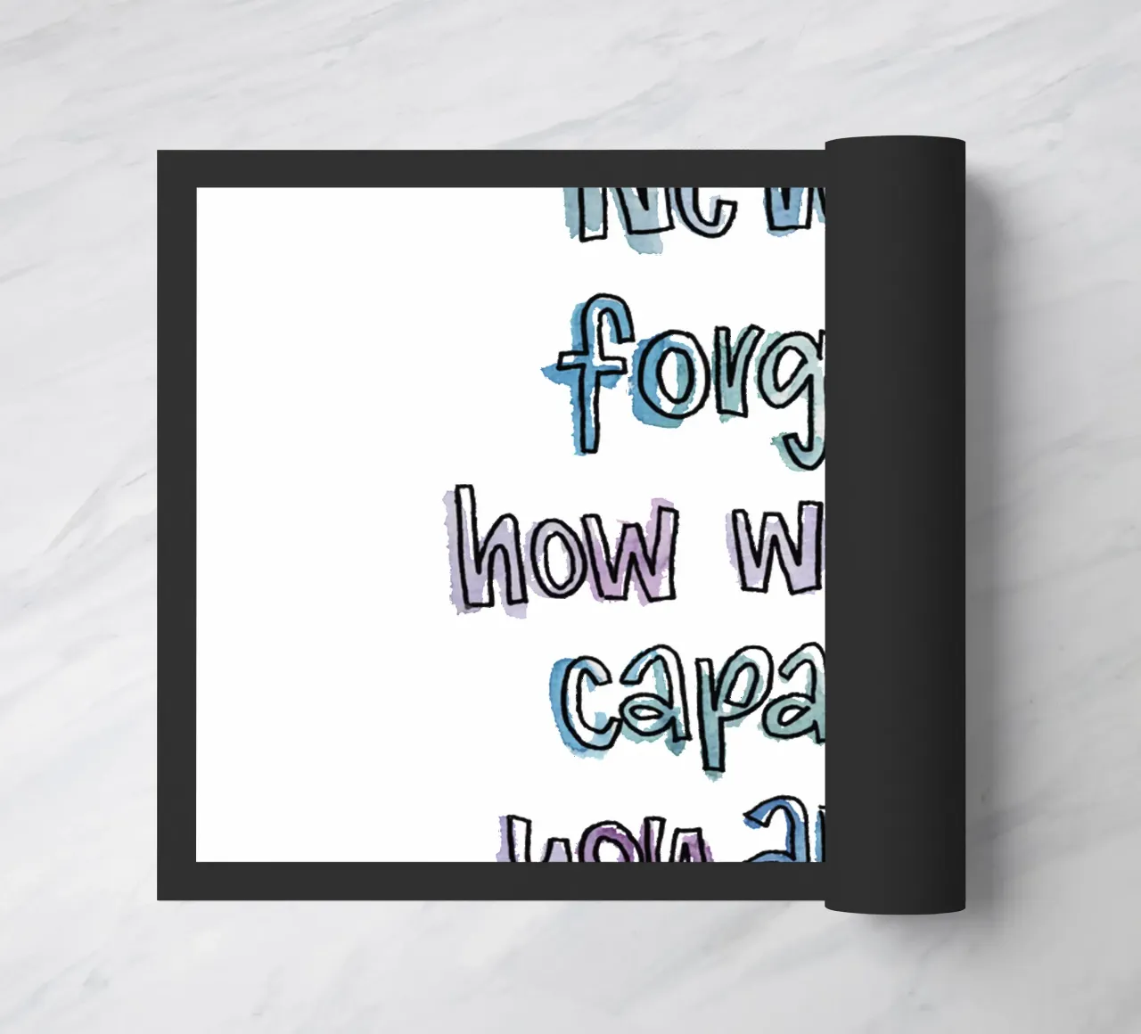 Wildly Capable felpudo de Brushmeetspaper