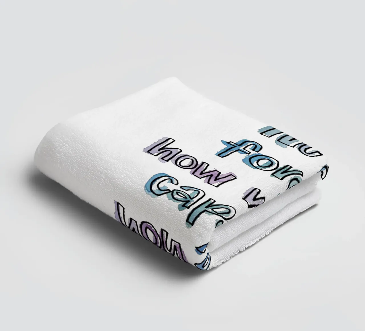 Wildly Capable asciugamano da bagno da Brushmeetspaper