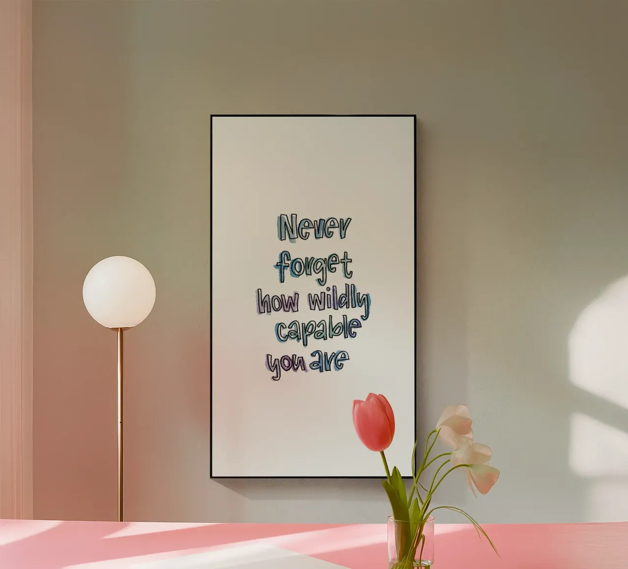 Wildly Capable plexiglass da Brushmeetspaper