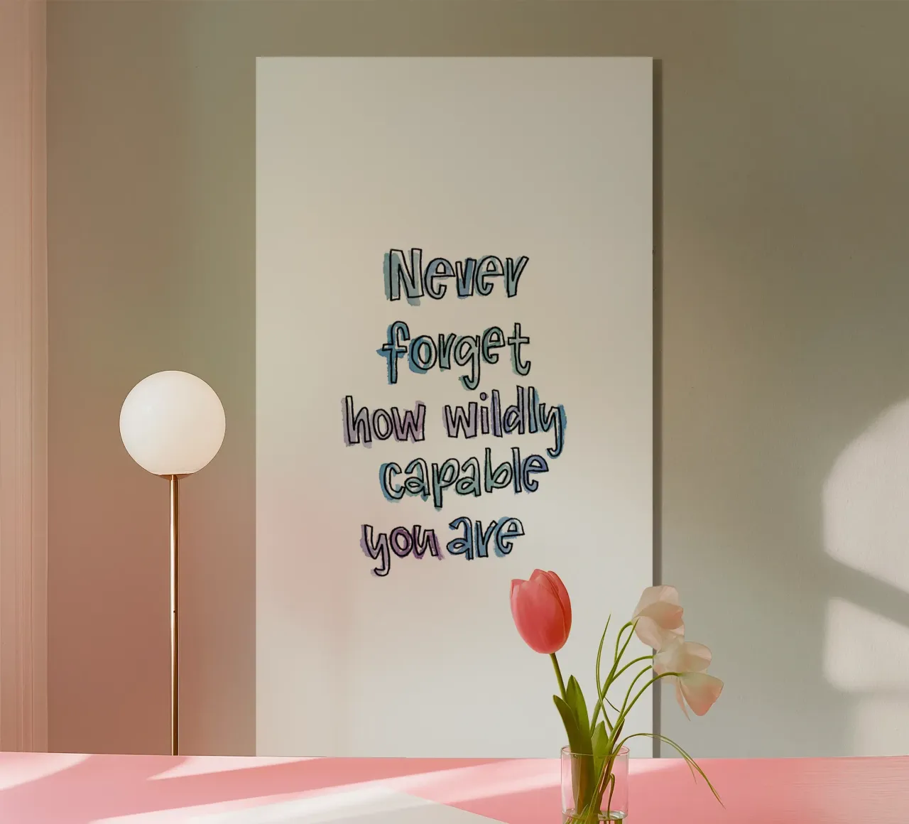 Wildly Capable plexiglass da Brushmeetspaper