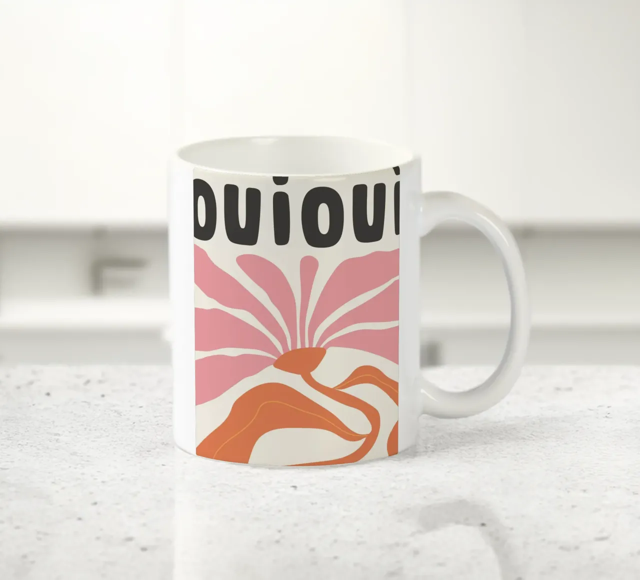Oui Oui tazza in ceramica da PurePeachStudio