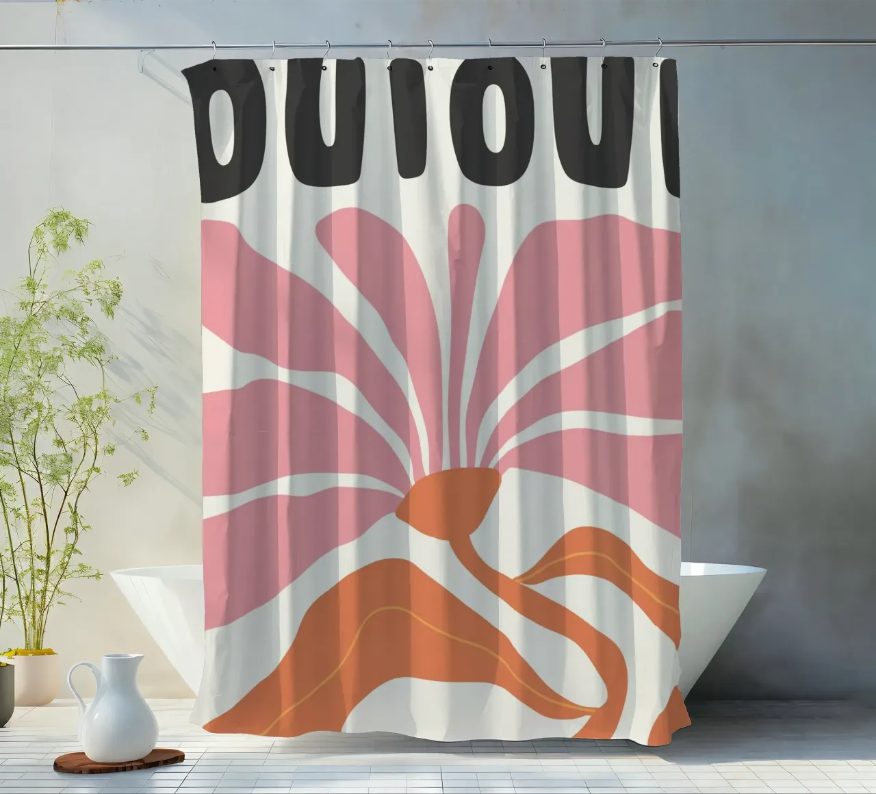 Oui Oui tenda da doccia da PurePeachStudio
