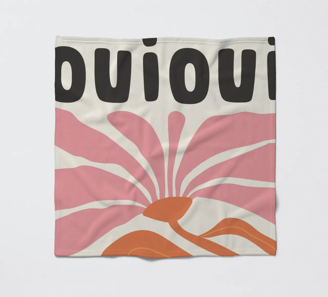 Oui Oui coperta in pile da PurePeachStudio