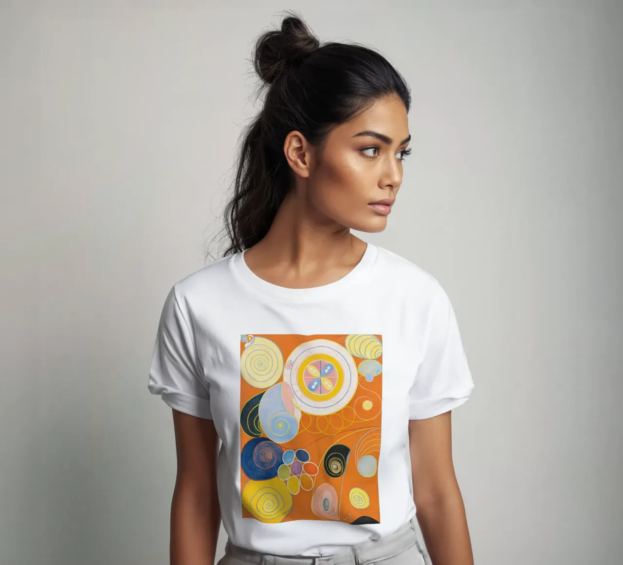 Hilma af Klint Groupe IV, n° 3. Les dix plus grands, la jeunesse (1907) t-shirt de Jolie Prints