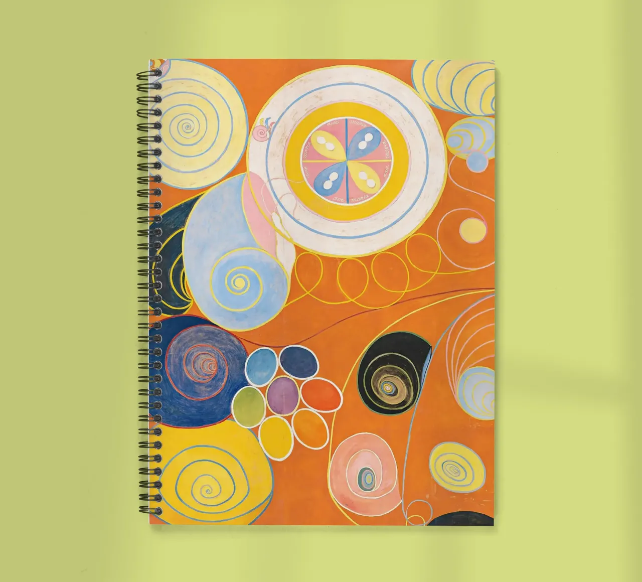 Hilma af Klint Groupe IV, n° 3. Les dix plus grands, la jeunesse (1907) carnet à spirale de Jolie Prints