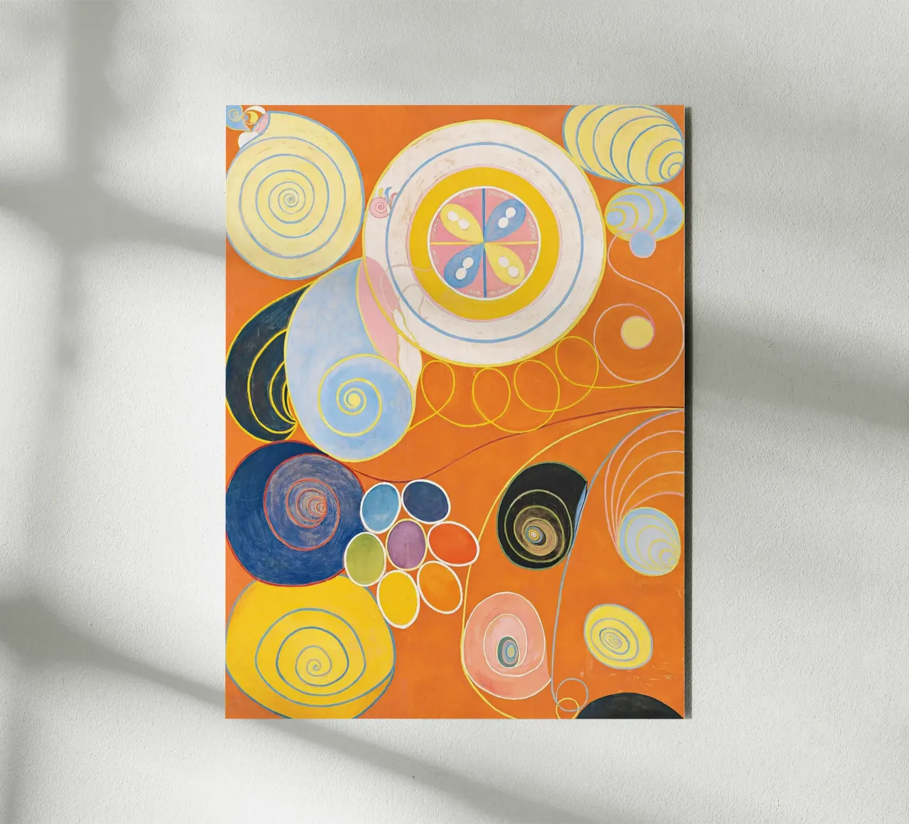 Hilma af Klint Groupe IV, n° 3. Les dix plus grands, la jeunesse (1907) alu dibond de Jolie Prints