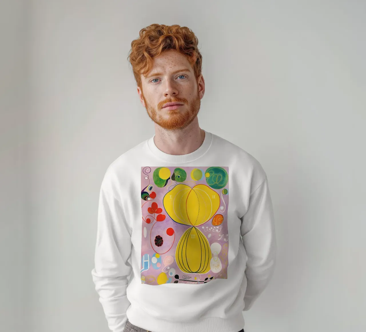 Hilma af Klint Groupe IV, n° 7, Les dix plus grands, âge adulte sweat de Jolie Prints
