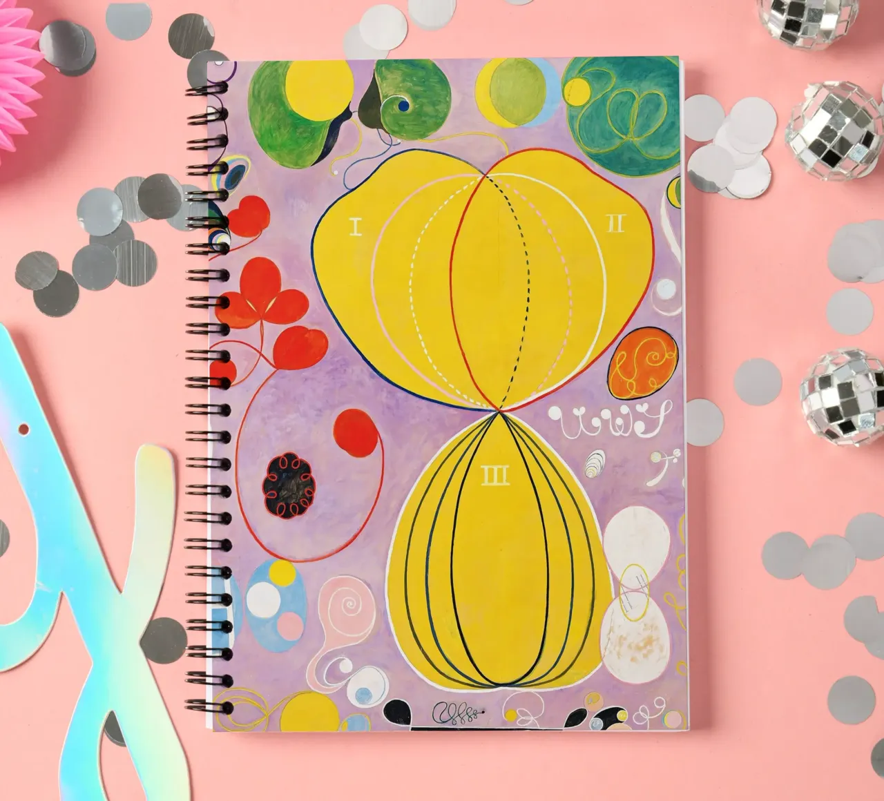 Hilma af Klint Groupe IV, n° 7, Les dix plus grands, âge adulte carnet à spirale de Jolie Prints