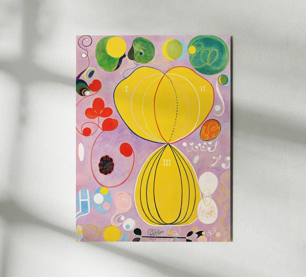 Hilma af Klint Groupe IV, n° 7, Les dix plus grands, âge adulte alu dibond de Jolie Prints